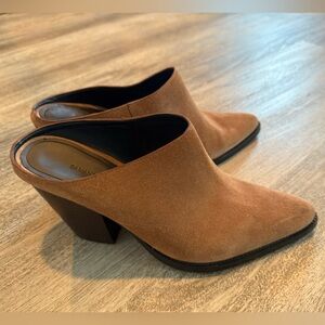 Banana Republic Western Suede Mules/size 8.5